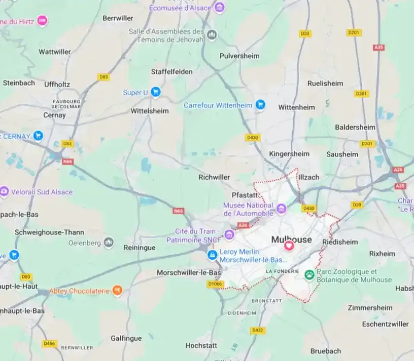 Image : Mulhouse localisation