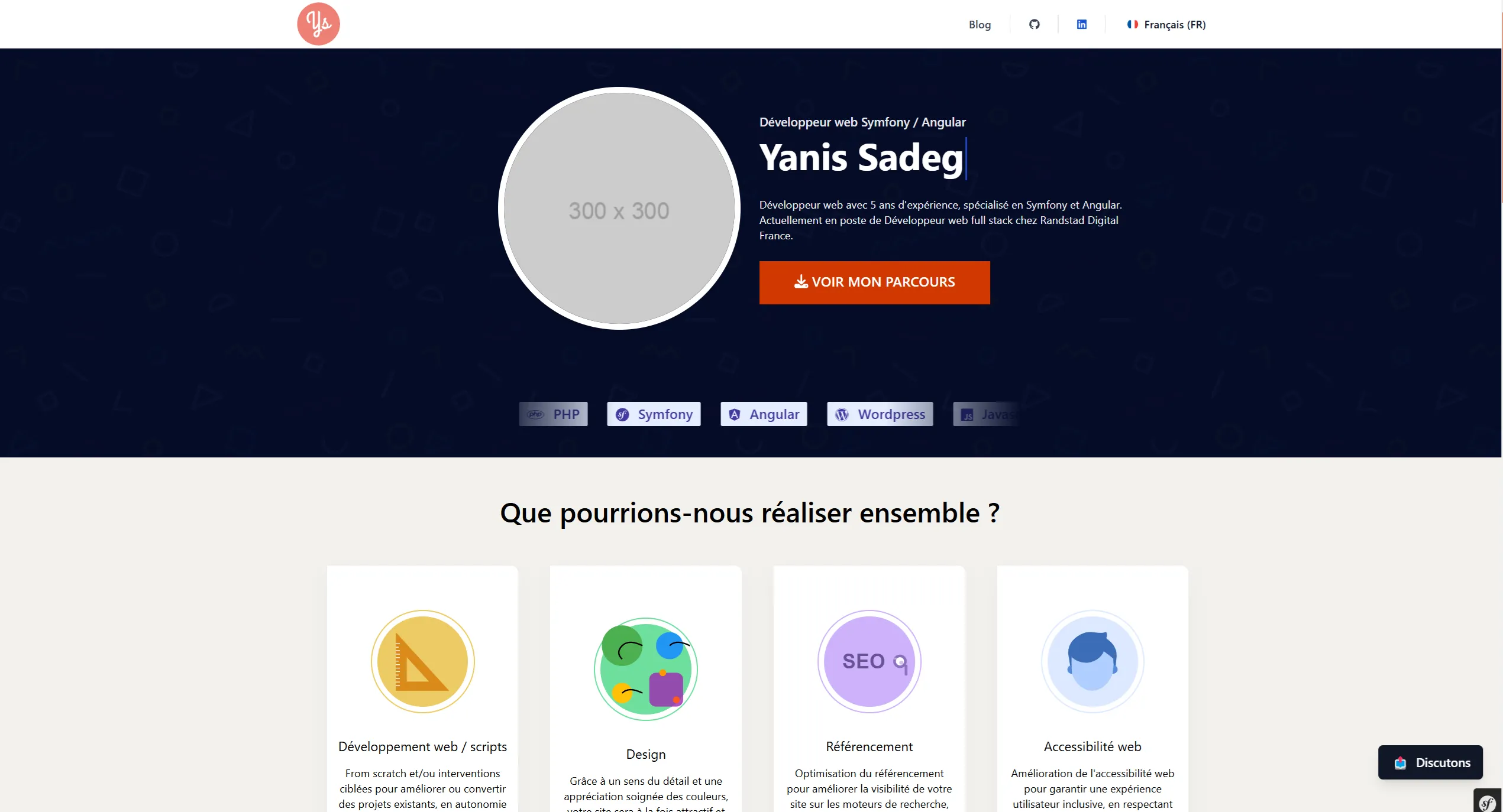 Image d'illustration : Portfolio avec Symfony 7